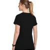 imageJockey Womens Scrubs Womens VNeck Crossover Scrub TopBlack