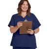 imageJockey Womens Scrubs Womens VNeck Crossover Scrub TopNew Navy