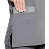 imageJockey Womens Scrubs Womens VNeck Crossover Scrub TopPewter