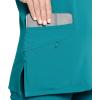 imageJockey Womens Scrubs Womens VNeck Crossover Scrub TopTeal