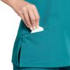imageJockey Womens Scrubs Womens VNeck Crossover Scrub TopTeal