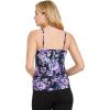imageJockey Womens Shapewear Skimmies Ultralight Smoothing Soft Stretch Lace CamiFormal Navy Floral