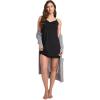 imageJockey Womens Shapewear Skimmies Ultralight Smoothing Soft Stretch Lace SlipBlack