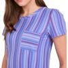 imageJockey Womens Sleepwear Soft Cool Sleep ShirtDashed Stripe