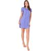 imageJockey Womens Sleepwear Soft Cool Sleep ShirtDashed Stripe