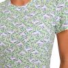imageJockey Womens Sleepwear Soft Cool Sleep ShirtGreen Flamingo Geo