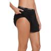 imageJockey Womens Sleepwear Worry Free Cotton Stretch Heavy Absorbency Period Sleep ShortBlack