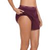 imageJockey Womens Sleepwear Worry Free Cotton Stretch Heavy Absorbency Period Sleep ShortDeepest Burgundy