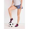 imageJockey Womens Socks Womens Sport LowCut Socks  3 PackBlackWhite on Light GreyBlack on Fuchsia