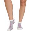 imageJockey Womens Socks Womens Sport LowCut Socks  3 PackWhite on GreyWhite on DenimWhite on Lavender