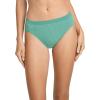 imageJockey Womens Underwear Comfies Microfiber French Cut  3 PackAquamarine StripeTrue BlueEcho Blue