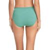 imageJockey Womens Underwear Comfies Microfiber French Cut  3 PackAquamarine StripeTrue BlueEcho Blue