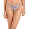 imageJockey Womens Underwear Elance String Bikini  3 PackBleachedElissa FloralSilver Plum