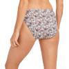 imageJockey Womens Underwear Elance String Bikini  3 PackBleachedElissa FloralSilver Plum