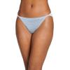 imageJockey Womens Underwear Elance String Bikini  3 PackBlue StardustBoardwalk StripeMarina Blue