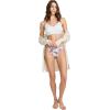 imageJockey Womens Underwear Elance String Bikini  3 PackFuture DuskGrape Brush DotFloral Wallpaper