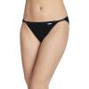 imageJockey Womens Underwear Elance String Bikini  3 PackGrey HeatherCharcoal HeatherBlack