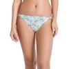 imageJockey Womens Underwear Elance String Bikini  3 PackIris BlueTender Yellow StripeDainty White Florals