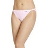 imageJockey Womens Underwear Elance String Bikini  3 PackIvoryLightPink Shadow