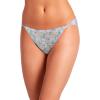 imageJockey Womens Underwear Elance String Bikini  3 PackLight YellowDitsy DaisyBlue Stardust