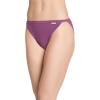 imageJockey Womens Underwear Elance String Bikini  3 PackOatmealBoysenberryPerfect Purple