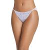 imageJockey Womens Underwear Elance String Bikini  3 PackWake BlueGarden BloomsPurple Amethyst