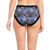 imageJockey Womens Underwear Soft Stretch Lace Microfiber BriefBlack Nouveau Garden