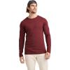 imageJockey Mens Casualwear Made2Fit Long Sleeve Crew Neck TShirtCranberry