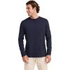 imageJockey Mens Casualwear Made2Fit Long Sleeve Crew Neck TShirtTrue Navy