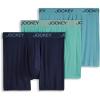 imageJockey Mens Underwear Chafe Proof Pouch Ultra Soft Modal 6quot Boxer Brief  3 PackOpulent JadeJockey BlueCove