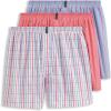 Striated Americana Gingham/Plain Malibu Red Weave/Calm Stripe