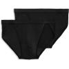imageJockey Mens Underwear Elance Microfiber String Bikini  2 PackBlack
