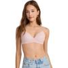 imageJockey Womens Bra Smooth ampamp Sleek Lace Demi Coverage Wirefree TShirt BraPink Haze