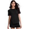 imageJockey Womens Loungewear Soft Touch Luxe Short Sleeve TeeBlack