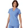 imageJockey Womens Scrubs Womens VNeck Crossover Scrub TopBlue