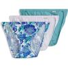 imageJockey Womens Underwear Elance String Bikini  3 PackCoveRain StripeLuscious Blue Bloom