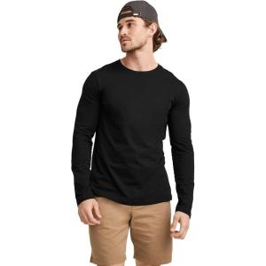 imageJockey Mens Casualwear Made2Fit Long Sleeve Crew Neck TShirtBlack