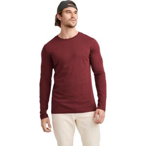 imageJockey Mens Casualwear Made2Fit Long Sleeve Crew Neck TShirtCranberry