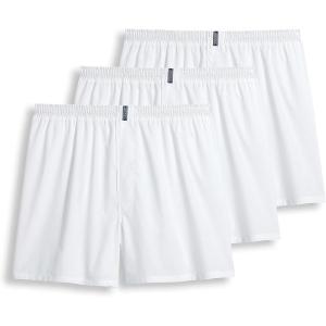 imageJockey Mens Underwear Classics Full Cut 5quot Boxer  3 PackWhite