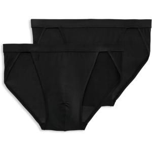 imageJockey Mens Underwear Elance Microfiber String Bikini  2 PackBlack