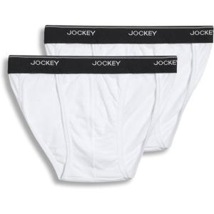 imageJockey Mens Underwear Mens Elance String Bikini  2 PackWhite