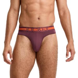 imageJockey Sport Mens Underwear Stability Pouch Microfiber ThongBlack Currant