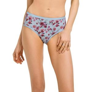 imageJockey Underwear Women Hipster  Worry Free Cotton Stretch Moderate Absorbency Period Underwear for WomenFloral Spell