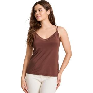imageJockey Womens Shapewear Skimmies Ultralight Smoothing Soft Stretch Lace CamiTuscan Brown