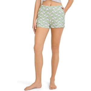 imageJockey Womens Sleepwear Soft Cool ShortGreen Flamingo Geo