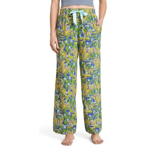 imageJockey Womens Sleepwear Soft Touch Luxe Woven PantParakeet Paradise