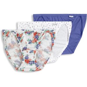 imageJockey Womens Underwear Elance String Bikini  3 PackFuture DuskGrape Brush DotFloral Wallpaper