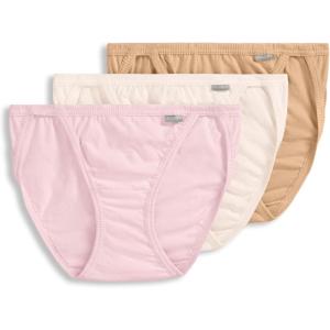 imageJockey Womens Underwear Elance String Bikini  3 PackIvoryLightPink Shadow
