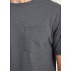 imageJockey Mens Casualwear Made in America Heritage Short Sleeve Pocket TeeSlate Heather