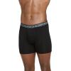 imageJockey Mens Underwear Active Microfiber 5quot Boxer Brief  6 PackBlack